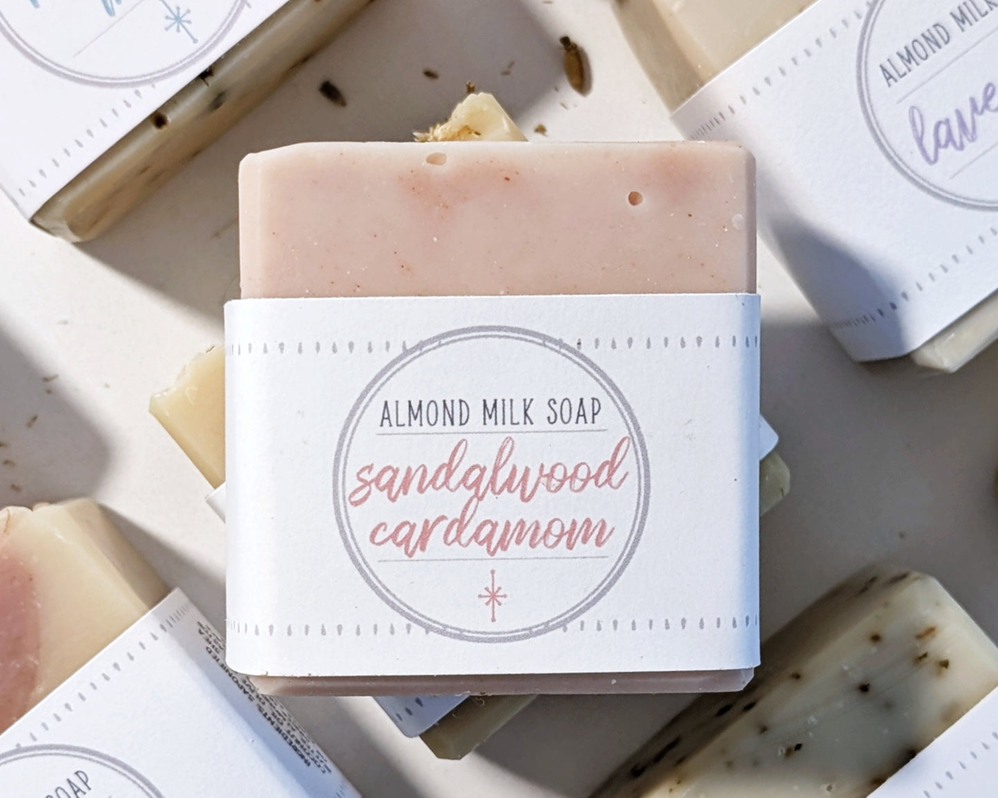 Sandalwood Cardamom Almond Milk Soap image 0