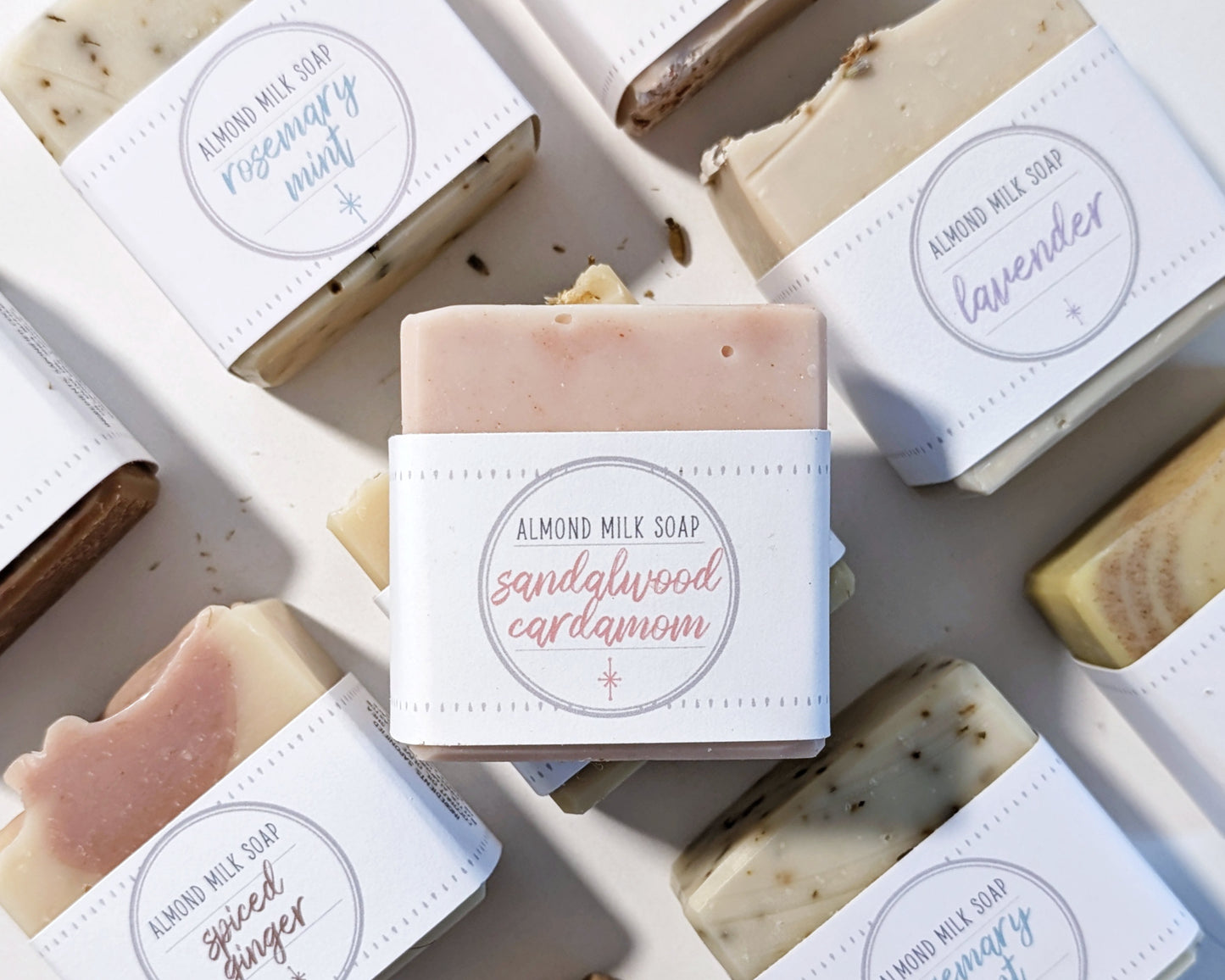 Sandalwood Cardamom Almond Milk Soap image 3