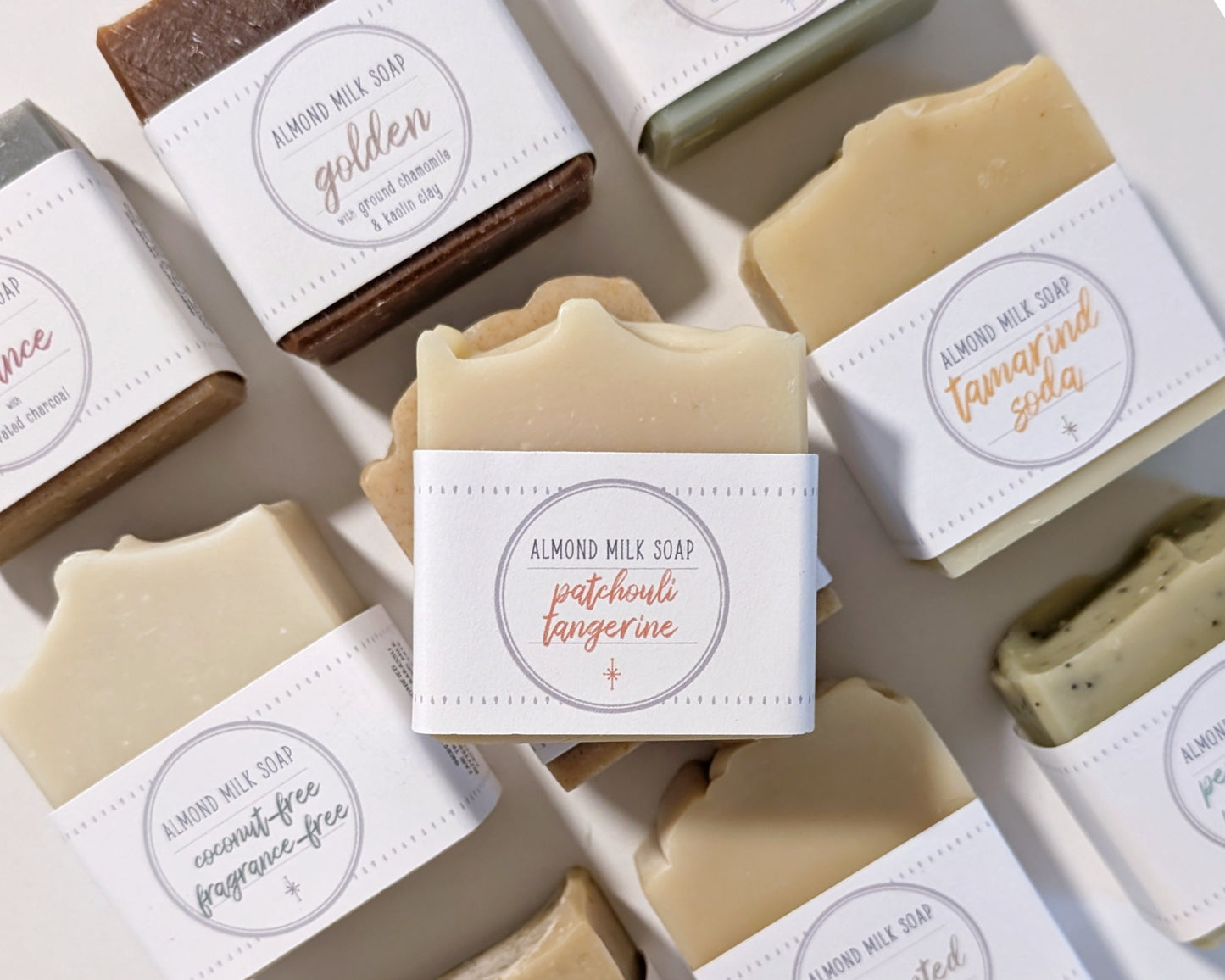 Patchouli Tangerine Almond Milk Soap image 4