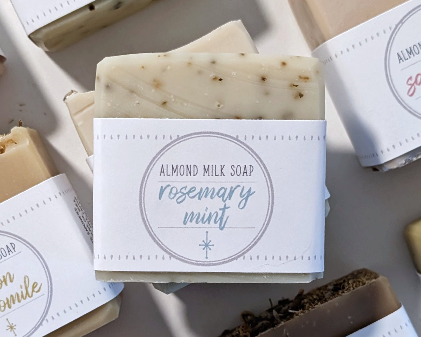 Rosemary Mint Almond Milk Soap image 0