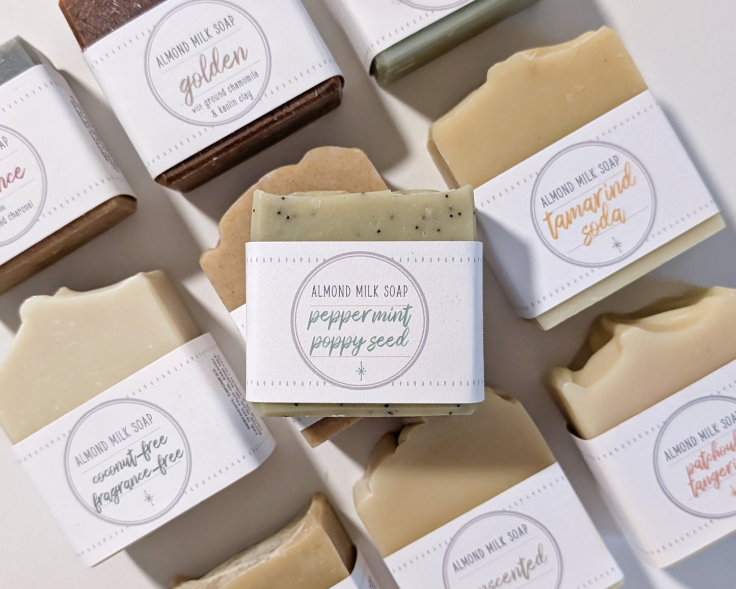 Peppermint Poppy Seed Almond Milk Soap image 4