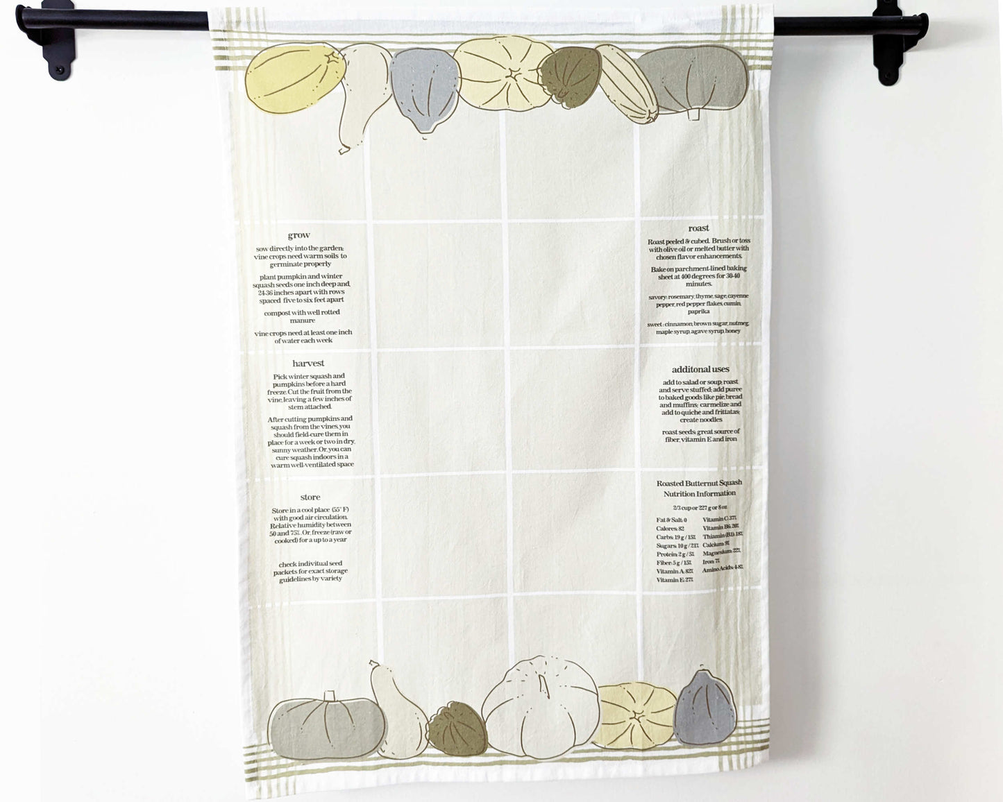 For the Love of Squash Flour Sack Towel image 2