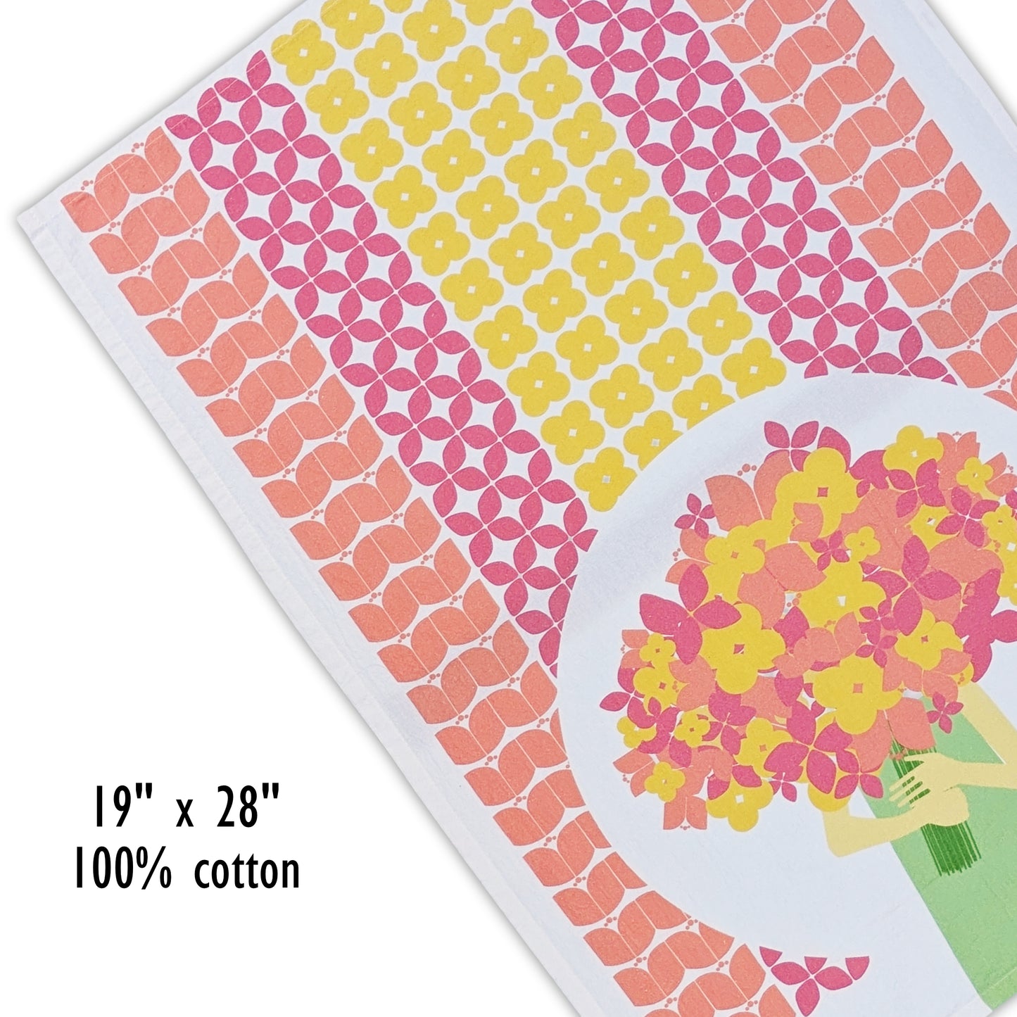 Flower Girl flour sack towel