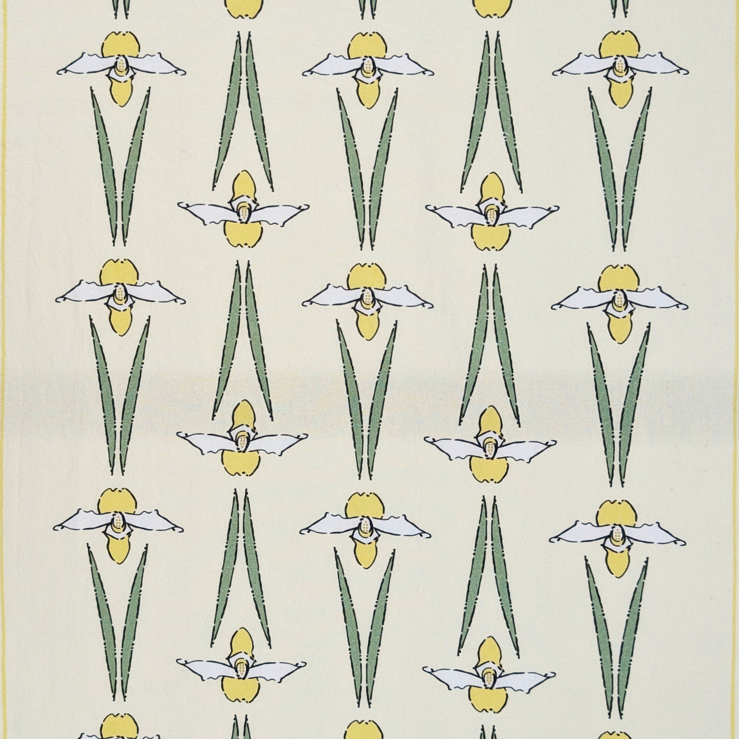 The Lady's Slippers Flour Sack Towel, yellow