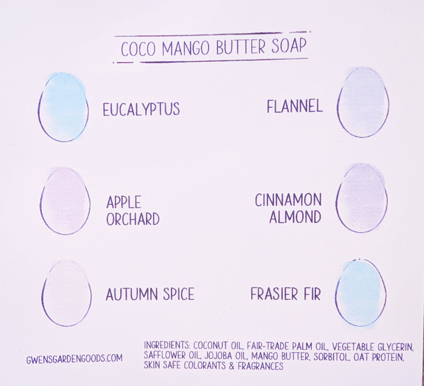 Coco Mango Butter Egg Soaps