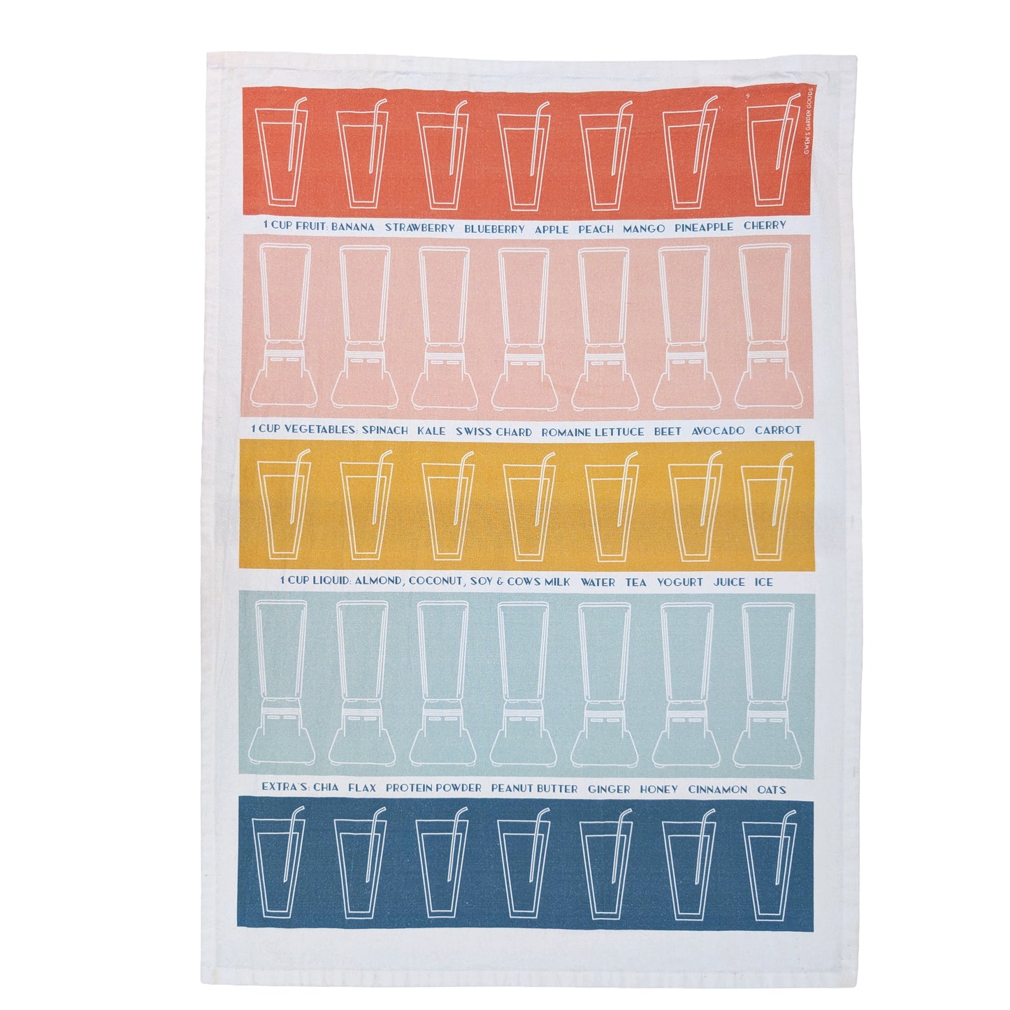 Smoothie Time flour sack towel