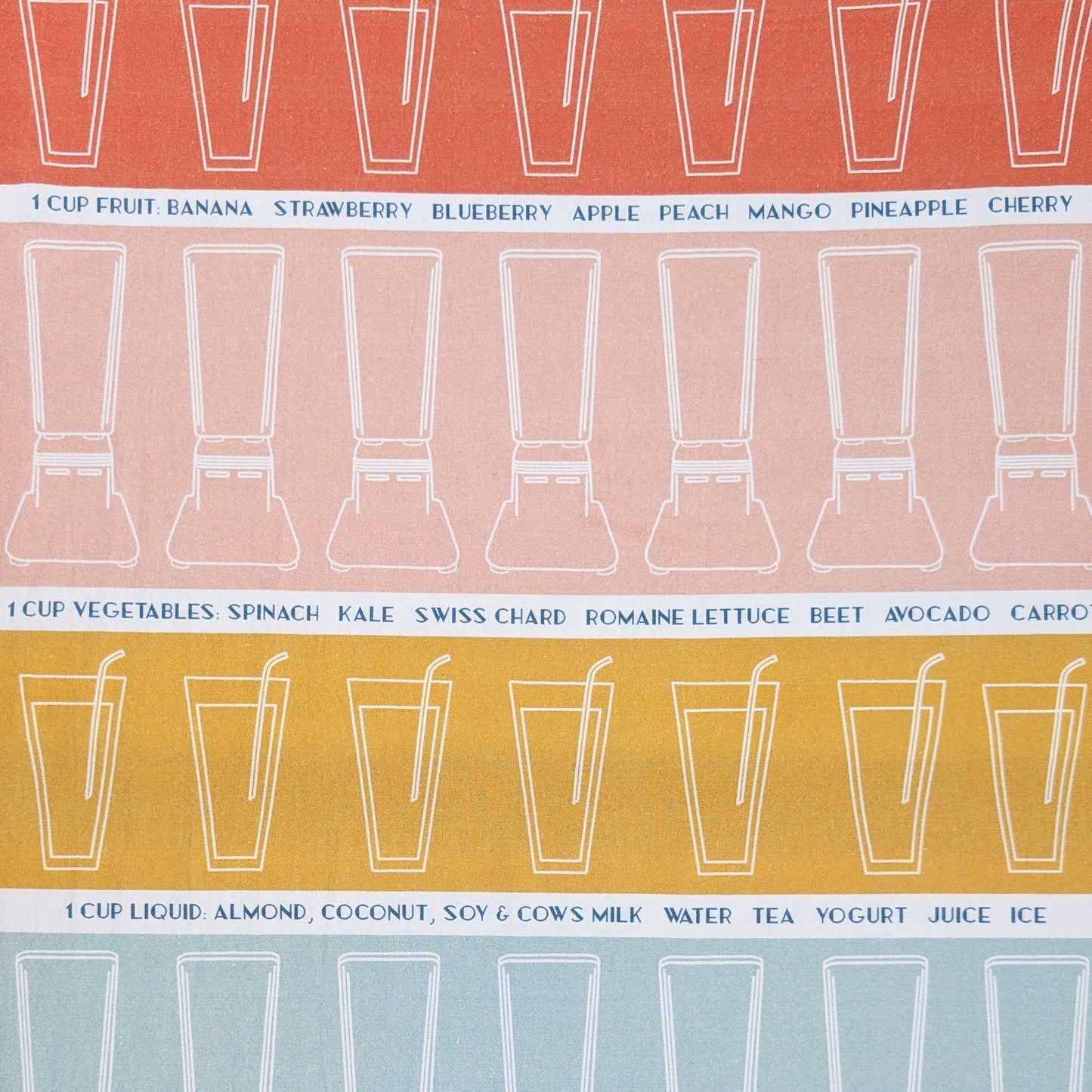 Smoothie Time flour sack towel