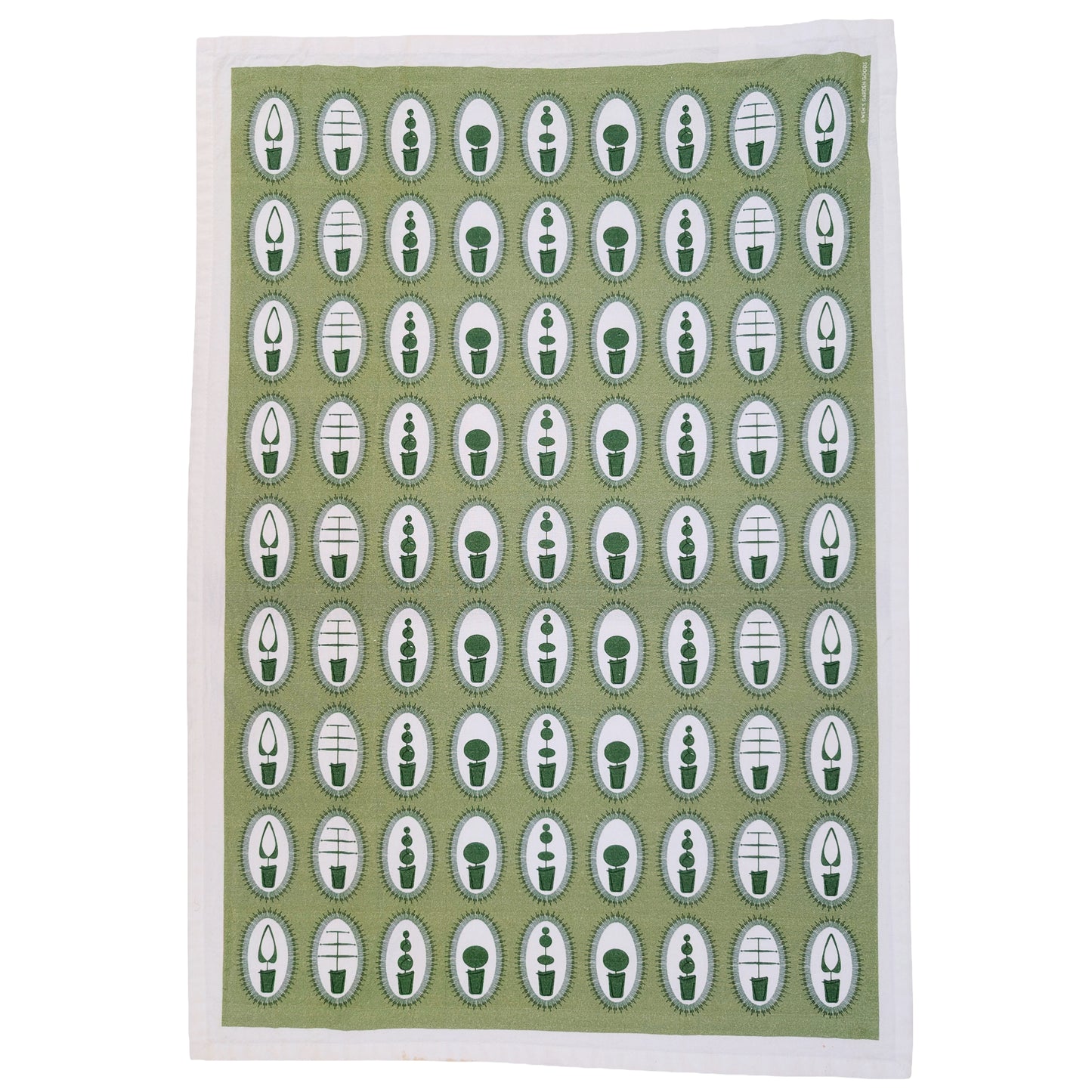 Topiary flour sack towel