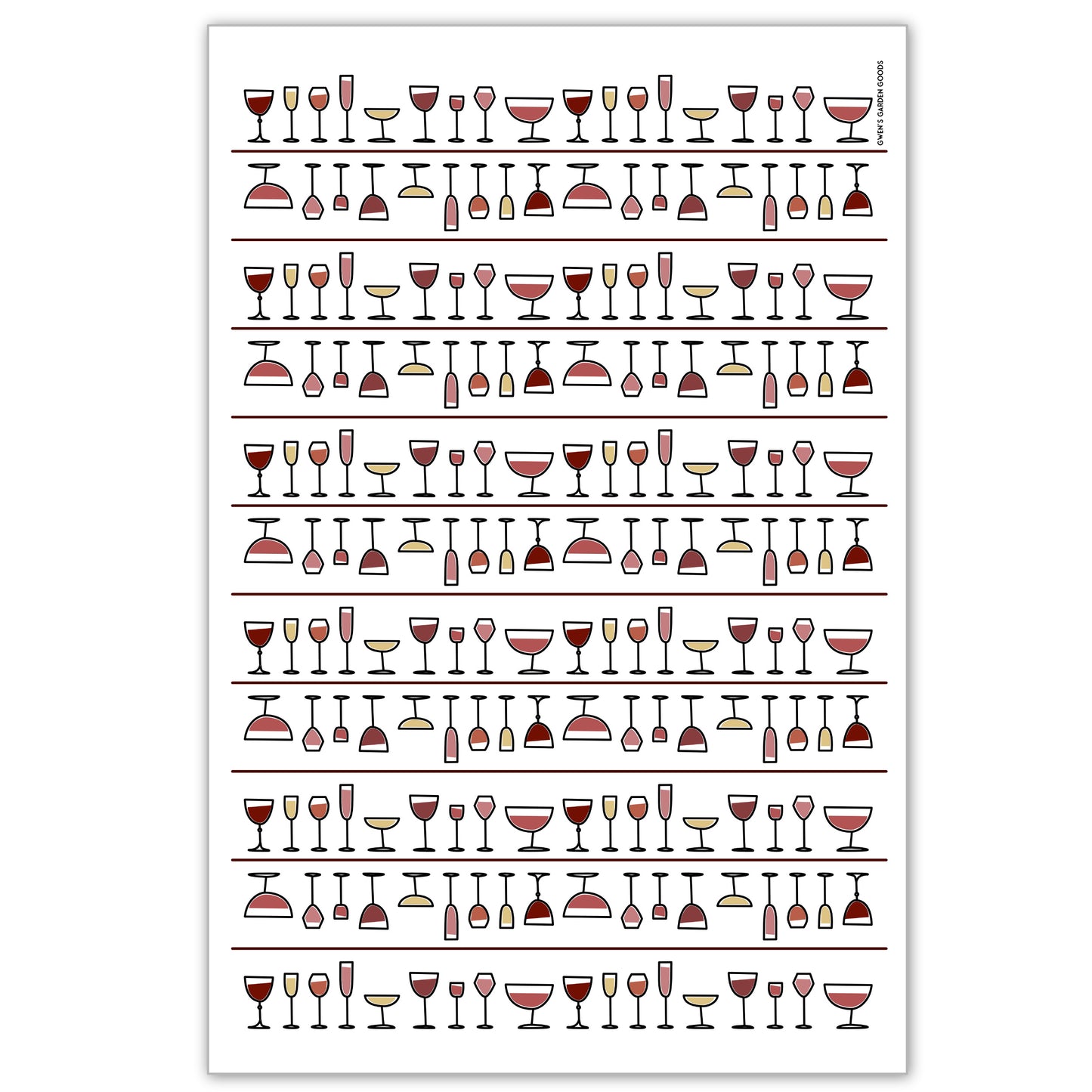 Raise A Glass flour sack towel