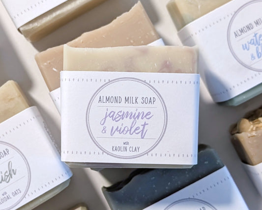 Jasmine & Violet Almond Milk Soap image 0