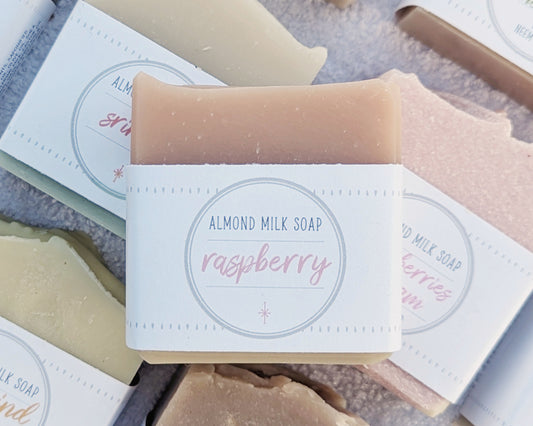 Raspberry Almond Milk Soap image 0