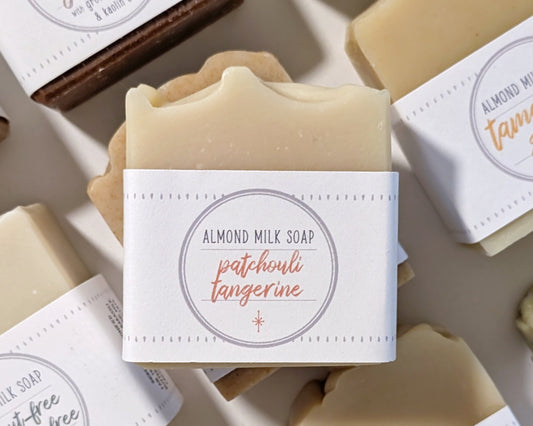 Patchouli Tangerine Almond Milk Soap image 0