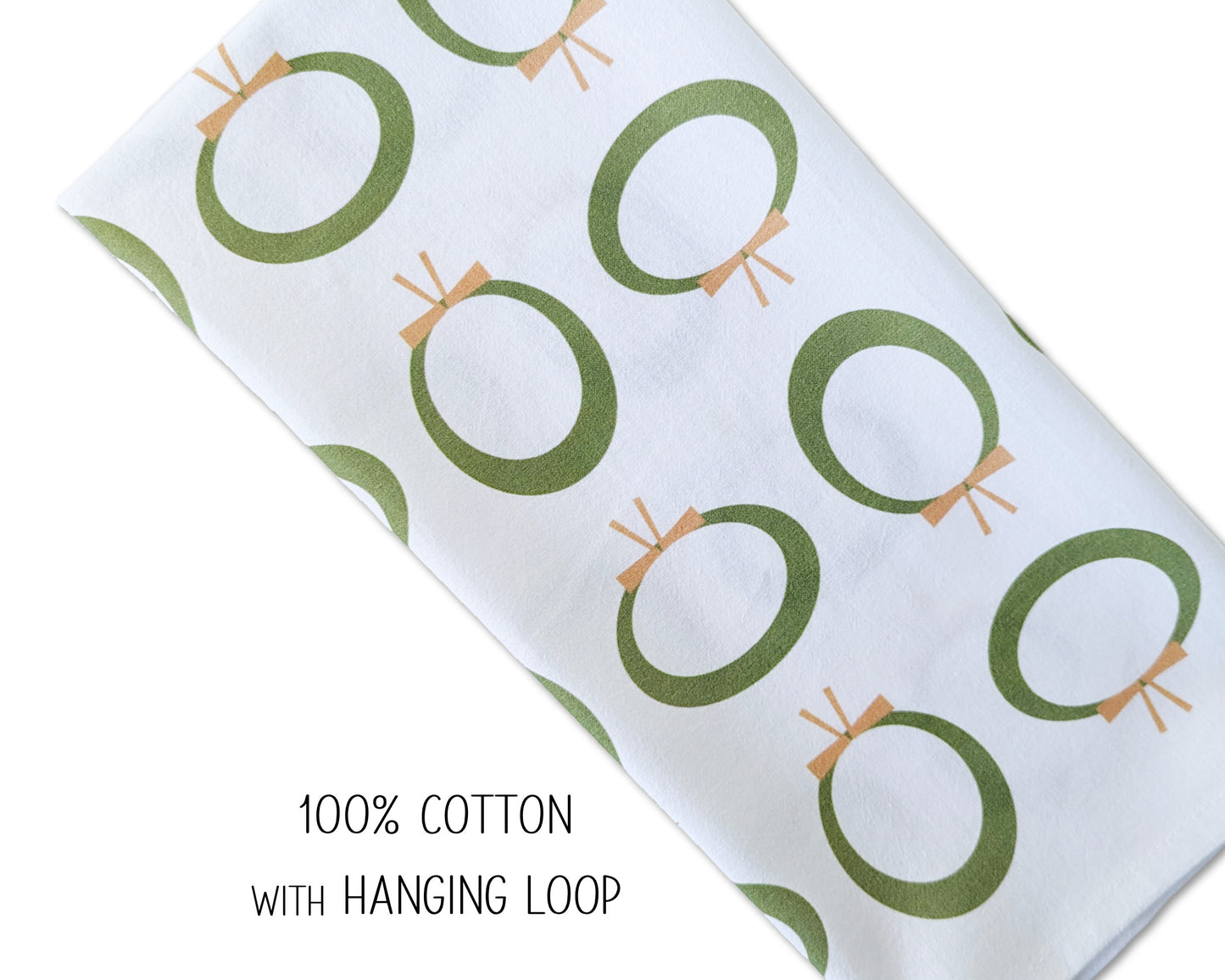Winter Wreath Flour Sack Towel image 2
