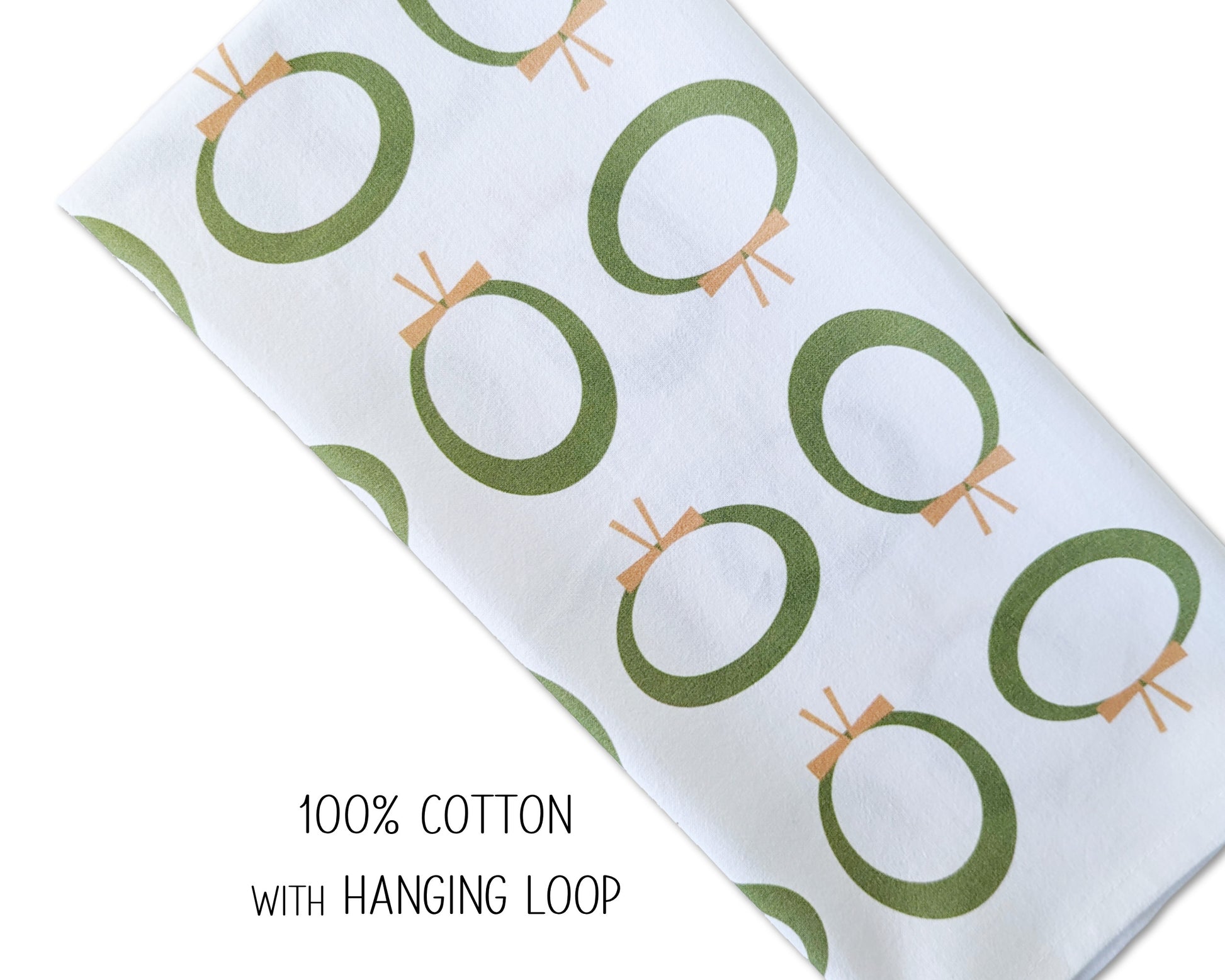 Winter Wreath Flour Sack Towel image 2