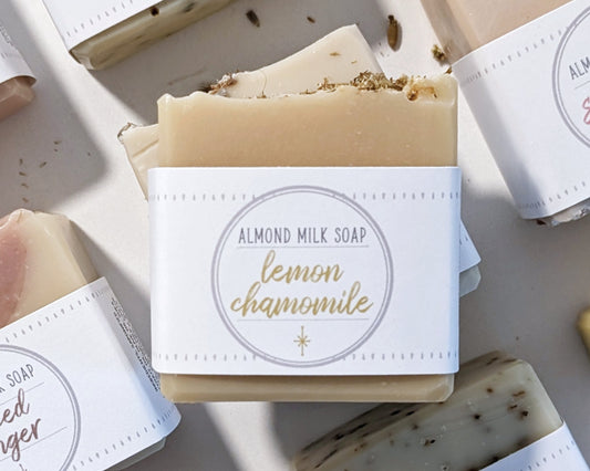 Lemon Chamomile Almond Milk Soap image 0