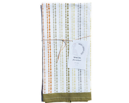 Harvest Dots flour sack towel image 0