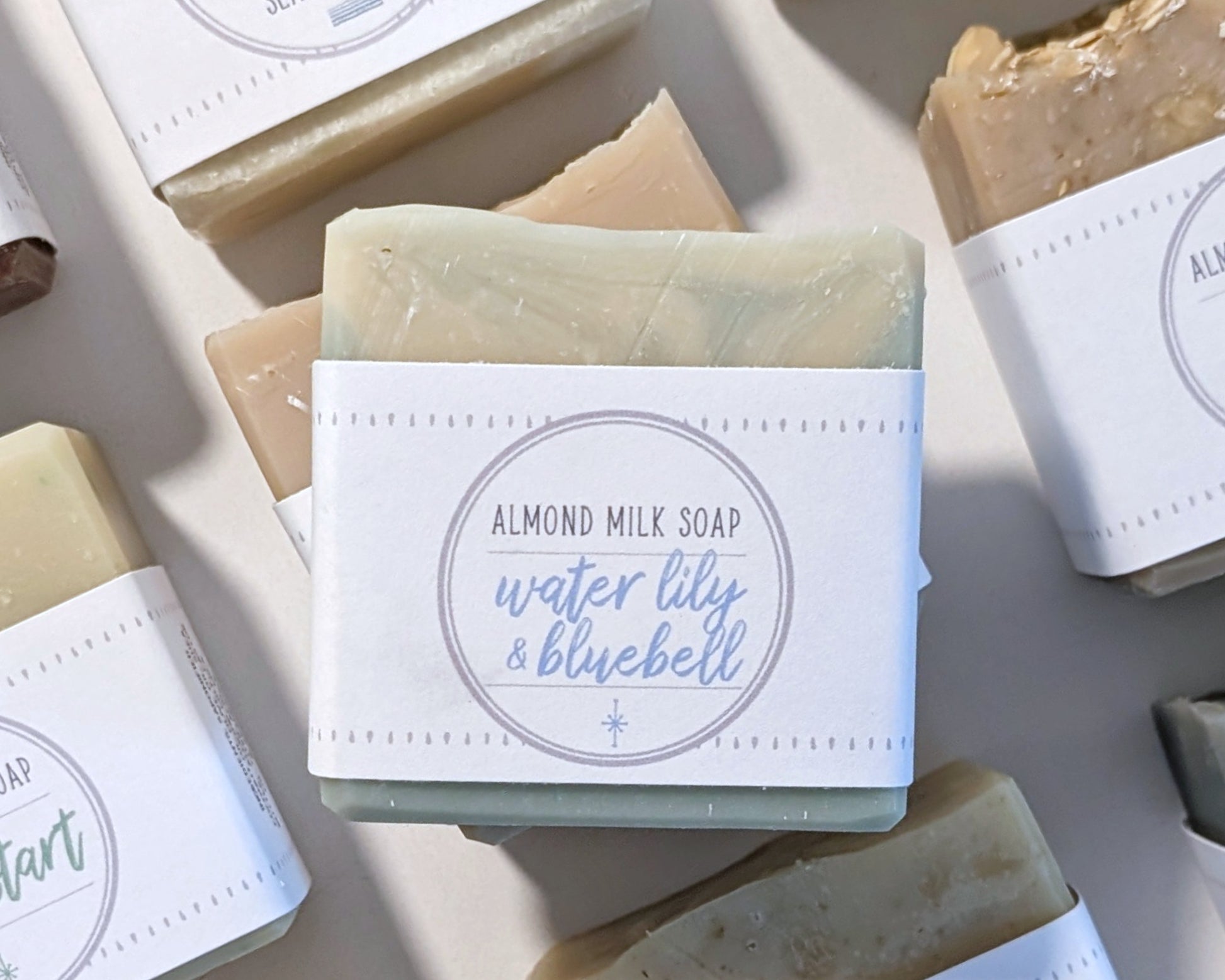 Water Lily & Bluebell Almond Milk Soap image 0