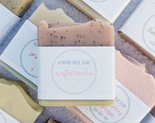 Watermelon Almond Milk Soap image 0