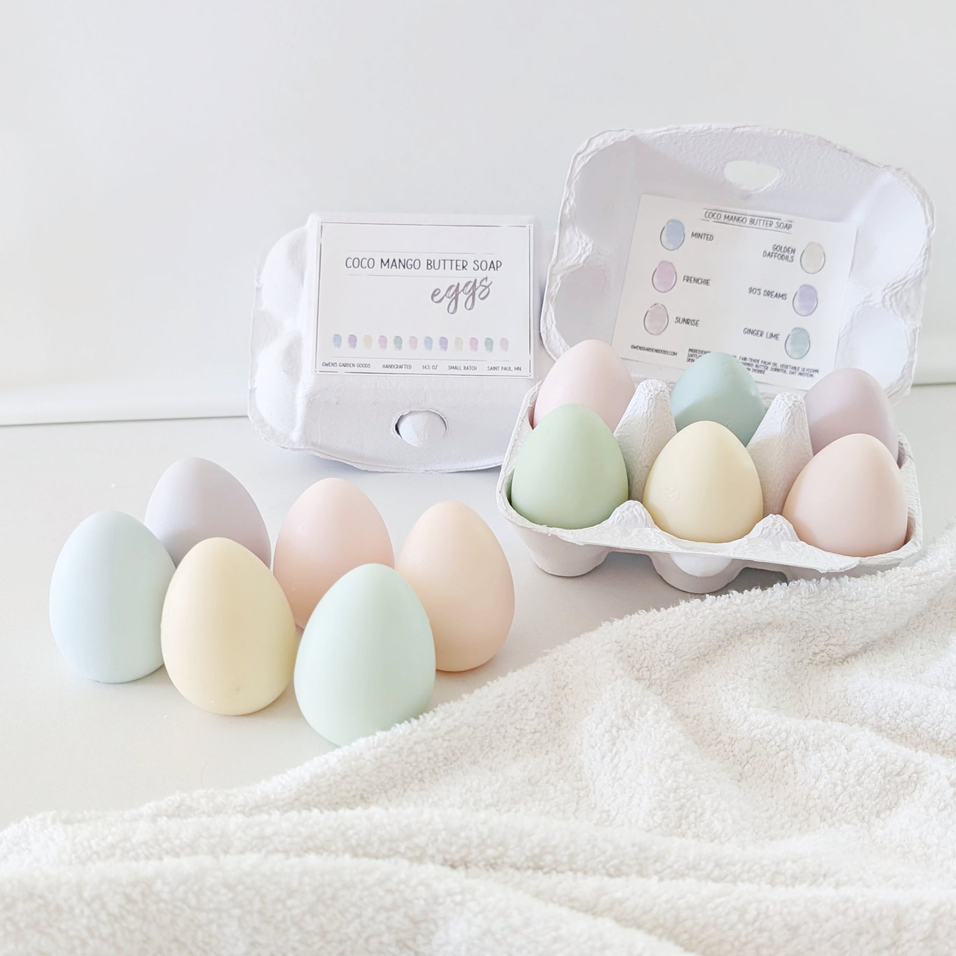 Coco Mango Butter Egg Soaps image 1