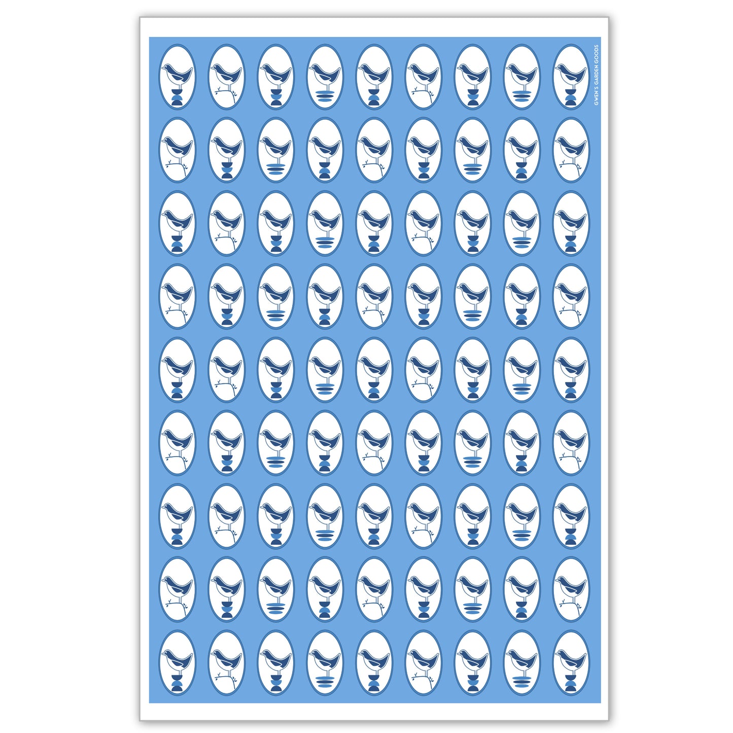 Blue Birds Flour Sack Towel