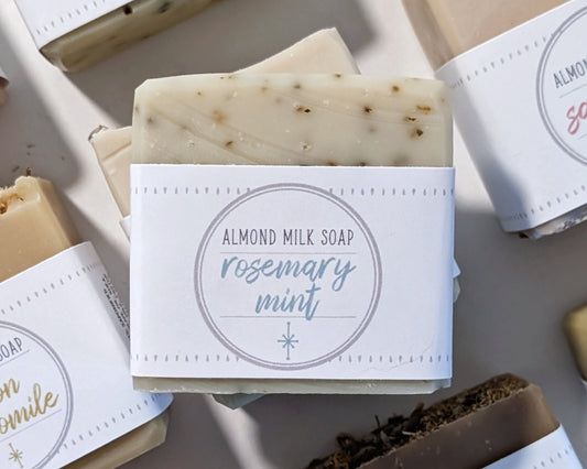 Rosemary Mint Almond Milk Soap image 0