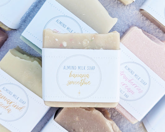 Banana Smoothie Almond Milk Soap image 0