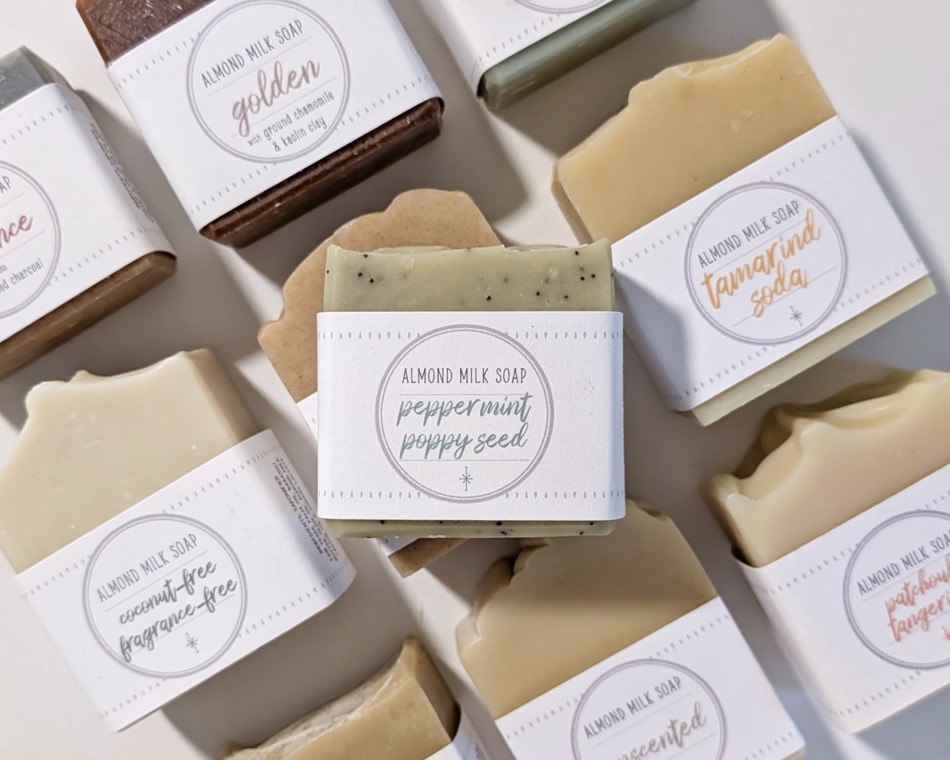 Peppermint Poppy Seed Almond Milk Soap image 4
