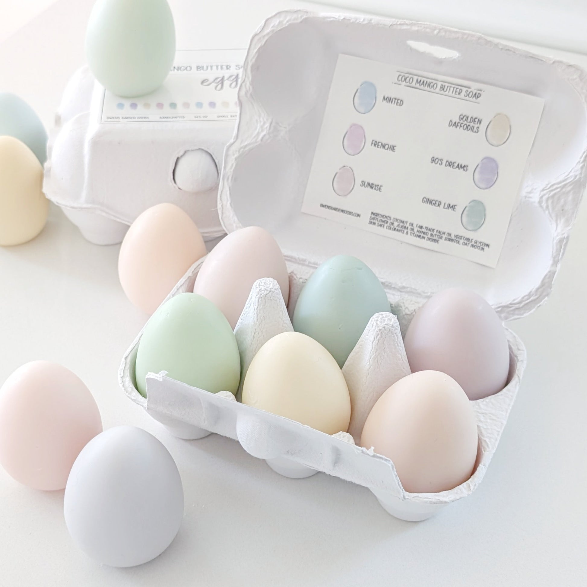 Coco Mango Butter Egg Soaps image 4