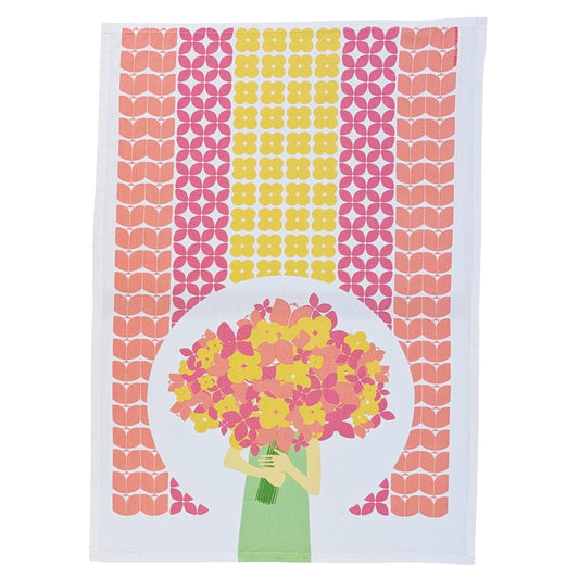 Flower Girl flour sack towel