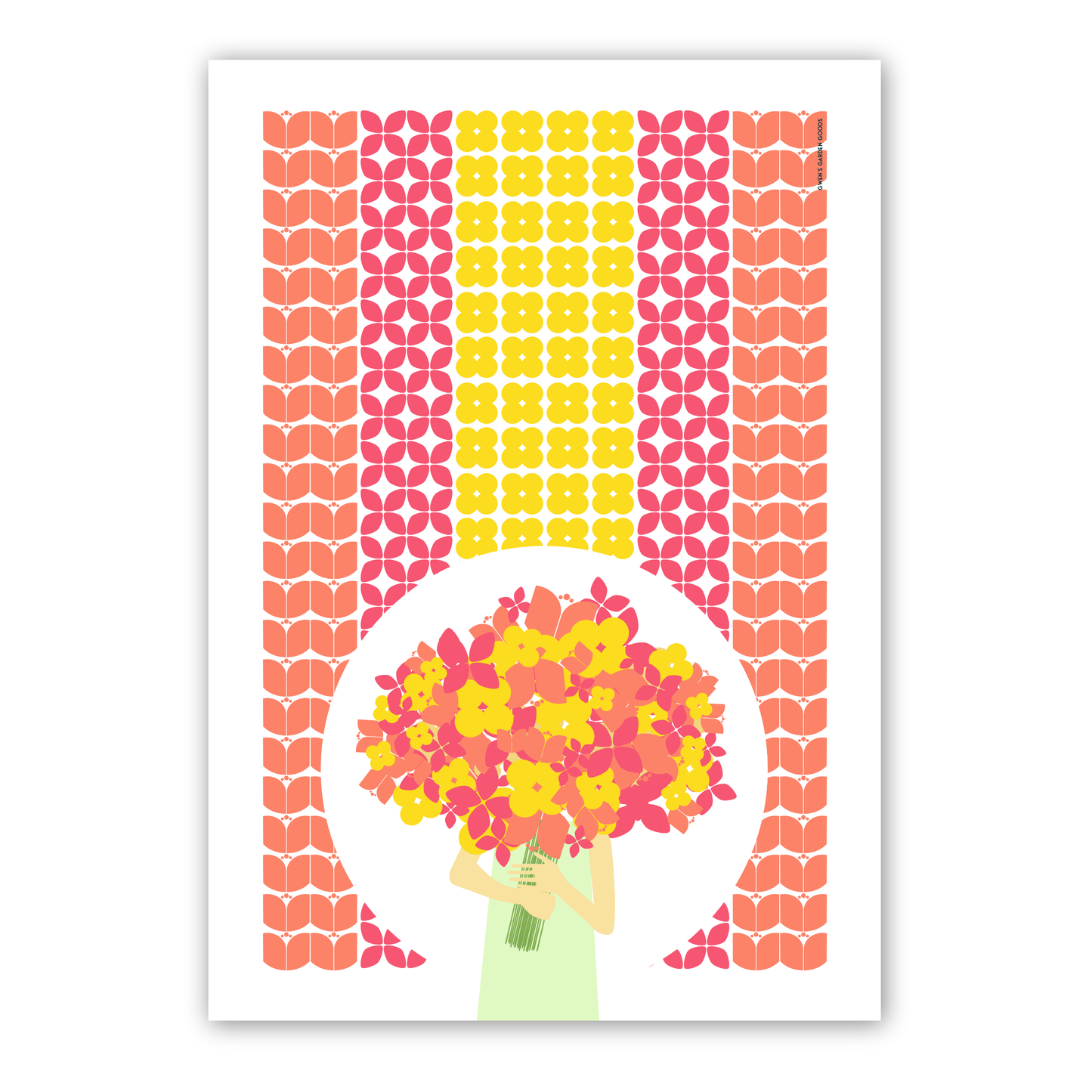 Flower Girl flour sack towel