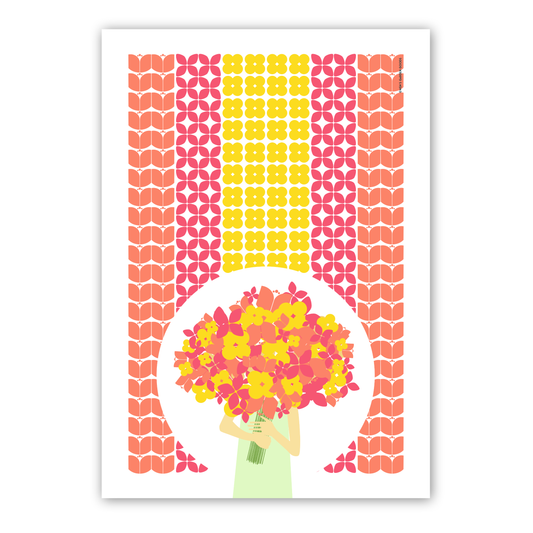 Flower Girl flour sack towel