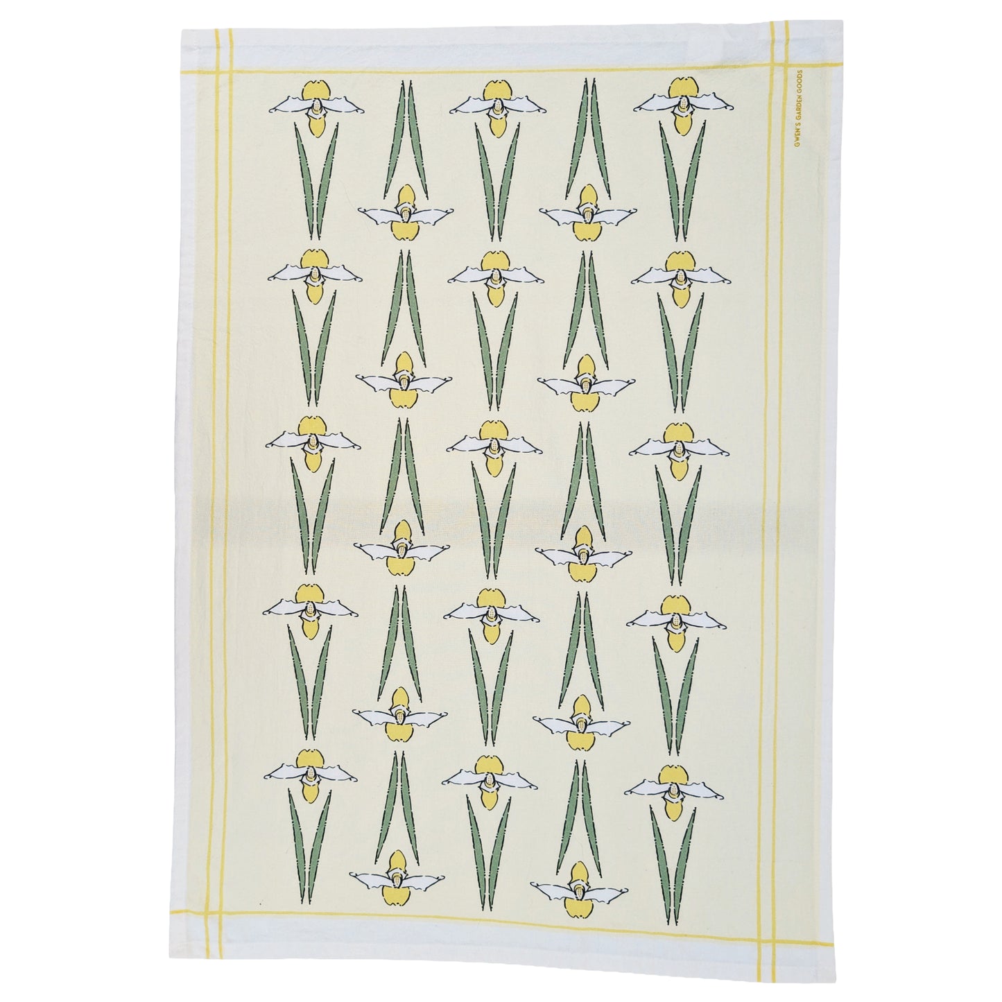 The Lady's Slippers Yellow Flour Sack Towel