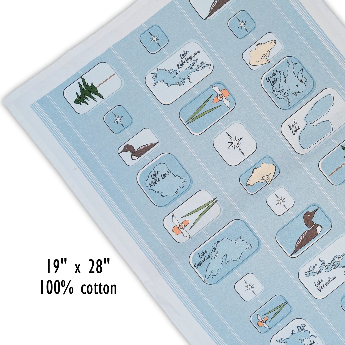 Land of Lakes: Minnesota Flour Sack Towel
