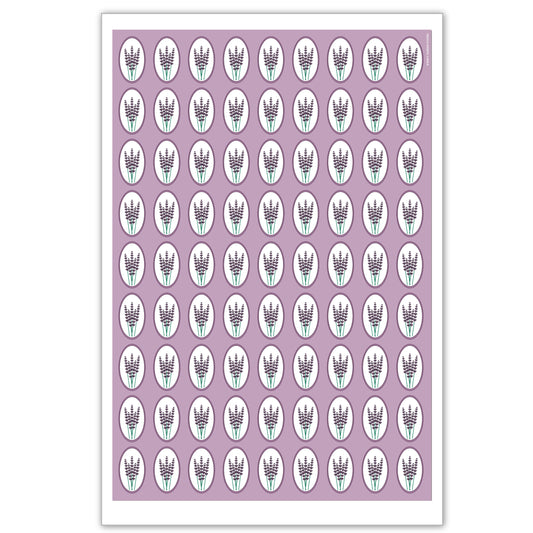 Lavender Bouquet flour sack towel