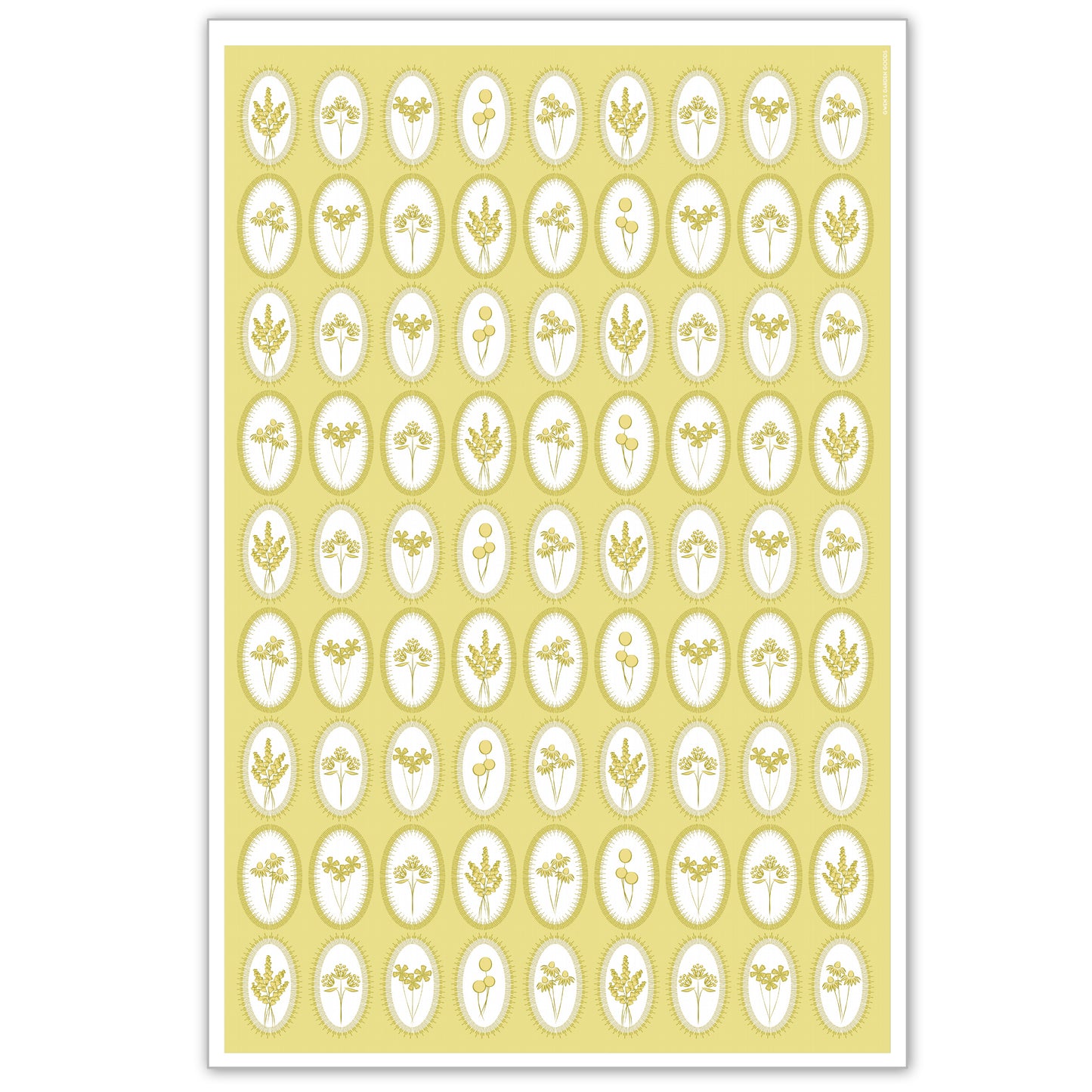 Flower bouquet flour sack towel